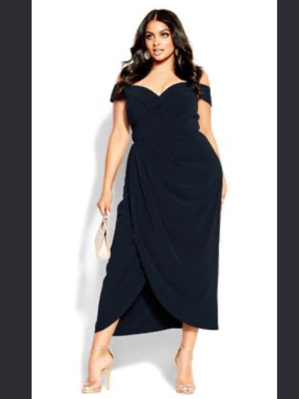 NWT Navy City Chic midi dress